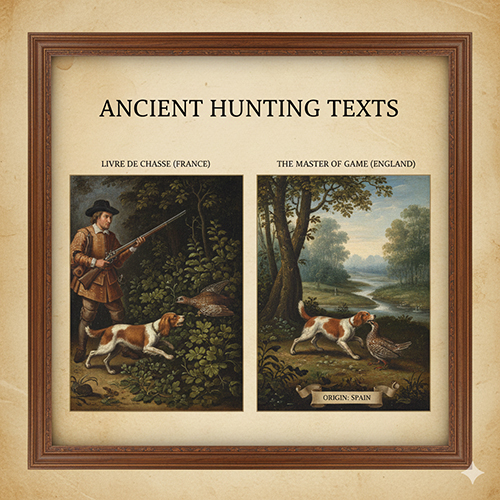 Tài liệu săn bắn cổ châu Âu ghi chép về nguồn gốc chó Spaniel cổ