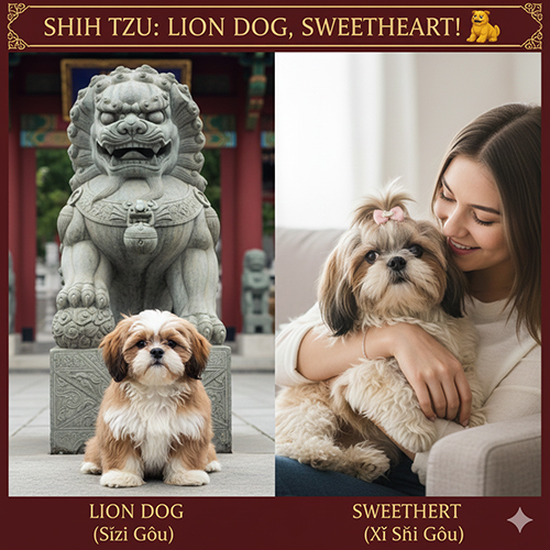Giải thích ý nghĩa tên gọi Shih Tzu – “sư tử nhỏ” nhưng tính cách lại hiền lành