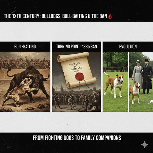 Lịch sử thế kỷ 19: Bulldog, bull-baiting và bước ngoặt cấm các trò đẫm máu