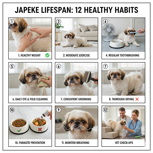 Những thói quen giúp chó Bắc Kinh lai Nhật Japeke sống lâu và khỏe mạnh