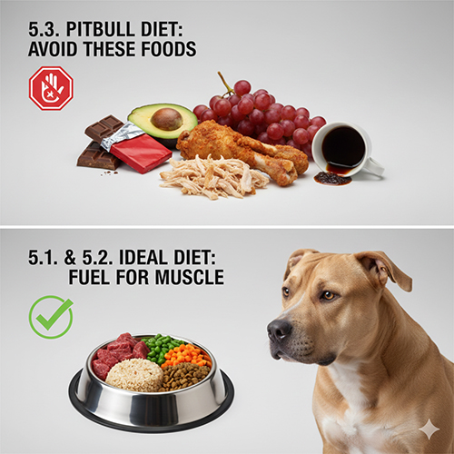 Những loại thức ăn chó Pitbull không nên ăn để tránh hại gan thận và tiêu hóa