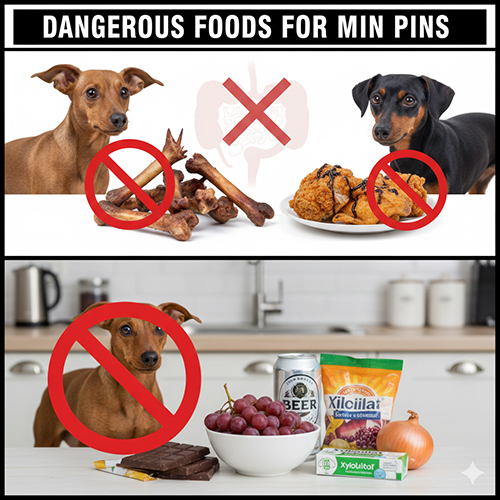 Các loại thức ăn nguy hiểm và tuyệt đối không nên cho chó Phốc hươu ăn.