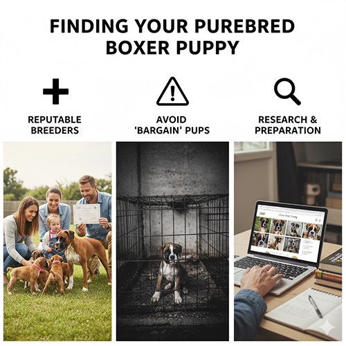 Tìm chó Boxer con thuần chủng từ trại uy tín, tránh mua chó giá rẻ không rõ nguồn gốc