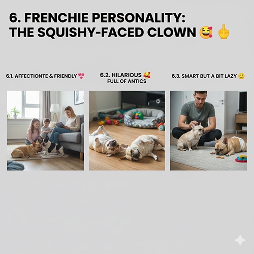 Tính cách chó Bull Pháp: thân thiện, hài hước, hơi lười nhưng rất đáng yêu