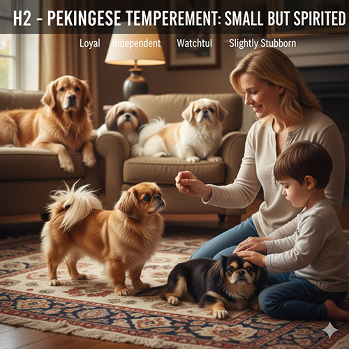 Tính cách chó Bắc Kinh thuần chủng trung thành độc lập và cảnh giác