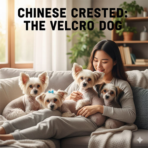 Tính cách chó có mào Chinese Crested quấn chủ, nhạy cảm và rất tình cảm