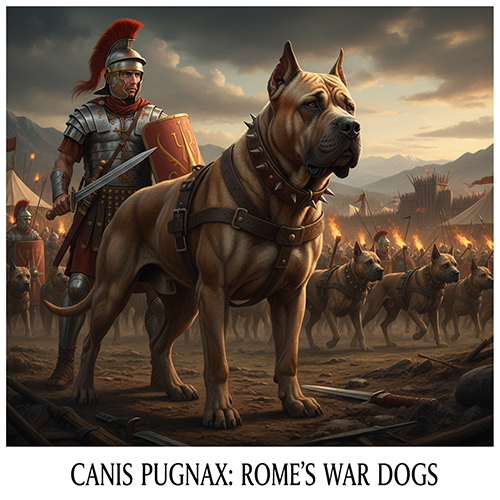 Tổ tiên chó Ngao Ý Cane Corso thời La Mã cổ đại với vai trò chó chiến binh