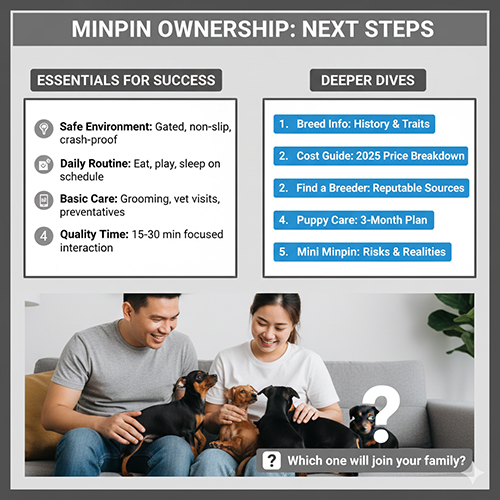 Tổng kết hành trình nuôi chó Phốc hươu Minpin và gợi ý bước tiếp theo cho người mới