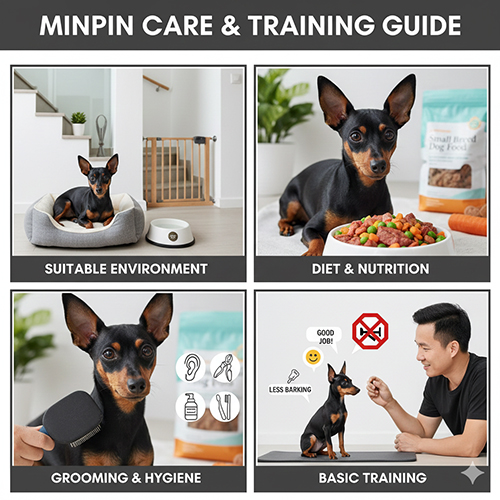 Bộ ảnh hướng dẫn chăm sóc Phốc hươu gồm môi trường sống, dinh dưỡng, vệ sinh – chải lông và huấn luyện cơ bản.