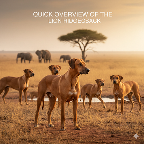 Đàn chó xoáy Nam Phi Rhodesian Ridgeback trên thảo nguyên châu Phi