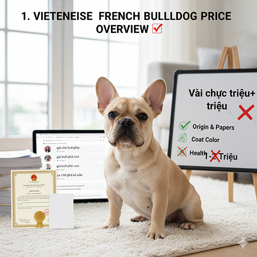 Tổng quan giá chó Bull Pháp tại Việt Nam hiện nay