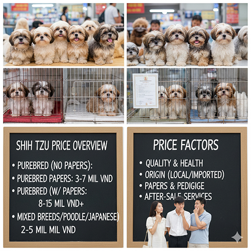 tong quan gia cho shih tzu cac muc gia shih tzu thuan va shih tzu lai tai viet nam
