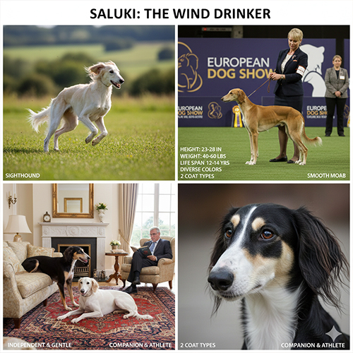 Tổng quan nhanh về chó Saluki với đặc điểm ngoại hình, tính cách và vai trò hiện đại