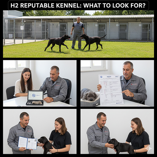 Trại chó Ngao Ý Cane Corso uy tín với chuồng trại sạch sẽ, chó bố mẹ khỏe mạnh và giấy tờ minh bạch