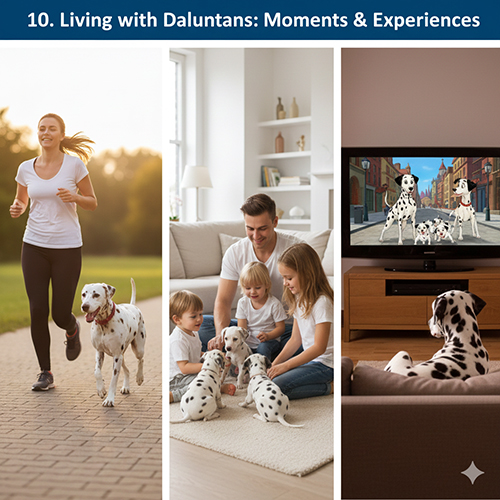 Khoảnh khắc đời sống thường ngày khi nuôi chó Đốm Dalmatian
