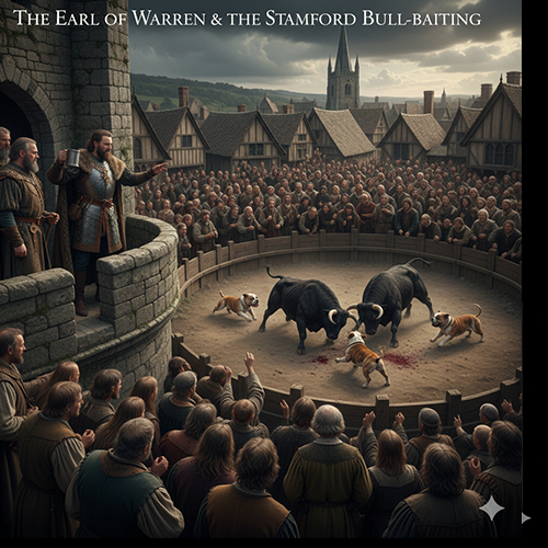 Truyền thuyết Bá tước Warren và nguồn gốc đấu bò Stamford trong lịch sử Bulldog Anh