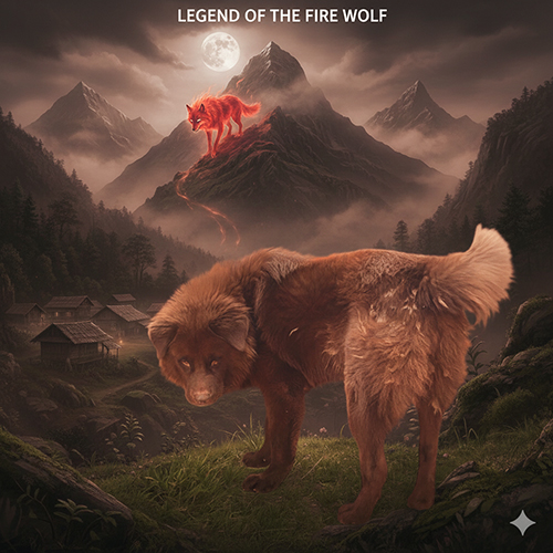 Chó Bắc Hà lông đỏ giữa núi rừng gắn với truyền thuyết sói lửa của người H’Mông