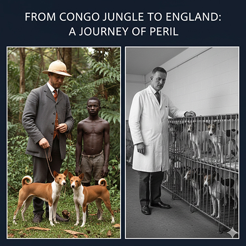 Những chú chó Basenji được đưa từ rừng rậm Congo sang châu Âu trong giai đoạn đầu thế kỷ 20