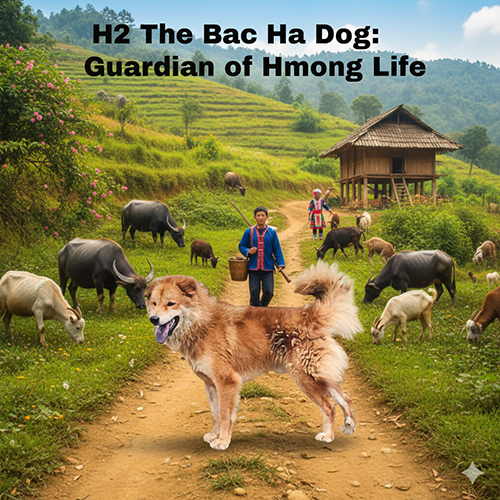 Chó Bắc Hà đồng hành cùng người H’Mông trong sinh hoạt, chăn nuôi và bảo vệ bản làng