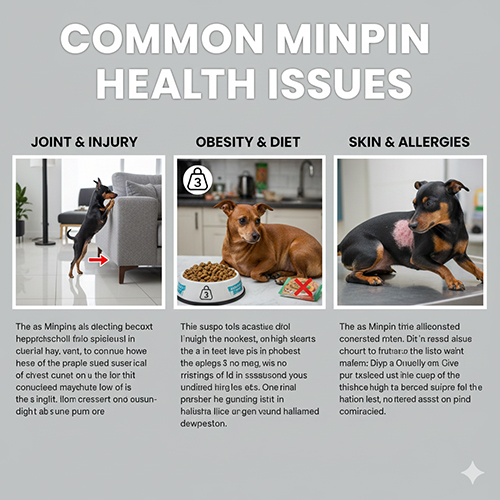 Những vấn đề sức khỏe thường gặp ở chó Phốc hươu Minpin khi nuôi trong nhà