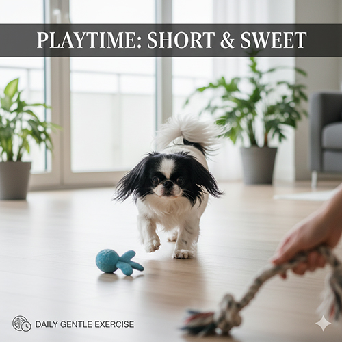Chó Nhật Japanese Chin chơi đồ chơi nhẹ trong nhà để vận động hằng ngày