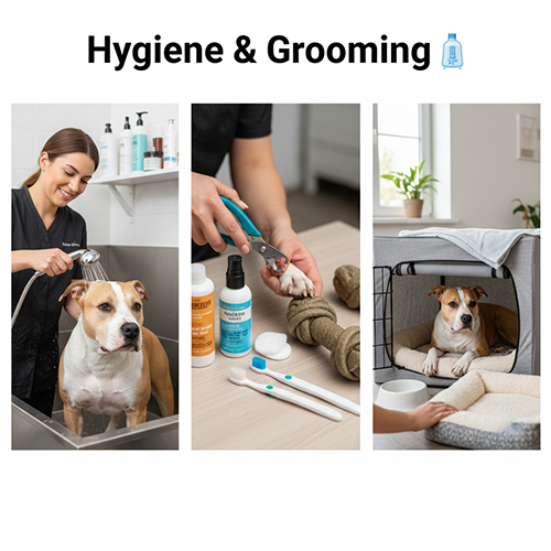 Vệ sinh grooming và chăm sóc thân thể cho chó Pitbull đúng cách