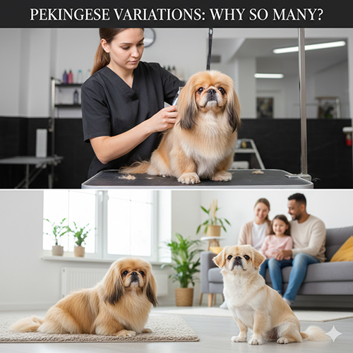 Vì sao chó Bắc Kinh có nhiều phiên bản như mini, lông ngắn, lông xù trong thực tế mua bán