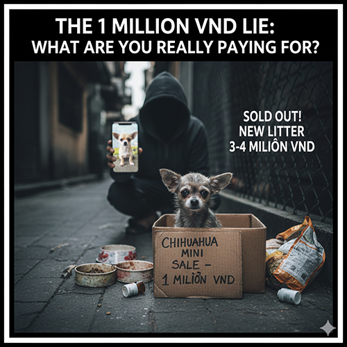 lý do giá chó Chihuahua 1 triệu thường không trung thực, cảnh báo chiêu cắt chi phí, cắt chất lượng và mồi câu khách