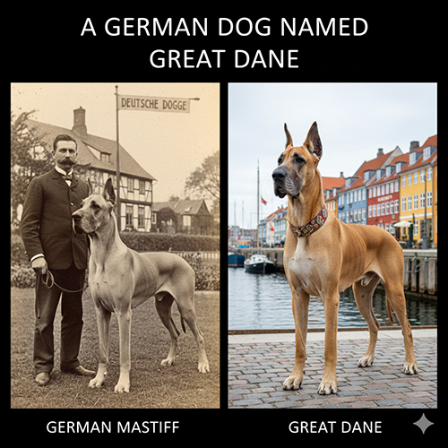 So sánh Deutsche Dogge thời xưa và Great Dane hiện đại, giống chó Đức mang tên Đan Mạch
