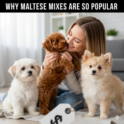 Chó Maltese lai Poodle và Phốc Sóc được nhiều người yêu thích làm thú cưng