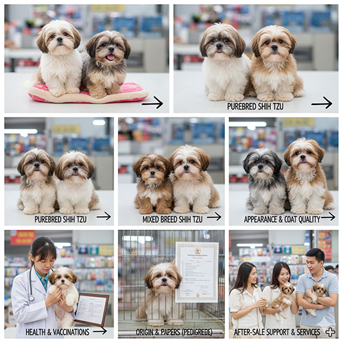 cac yeu to quyet dinh gia cho shih tzu thuần lai suc khoe ngoai hinh giay to
