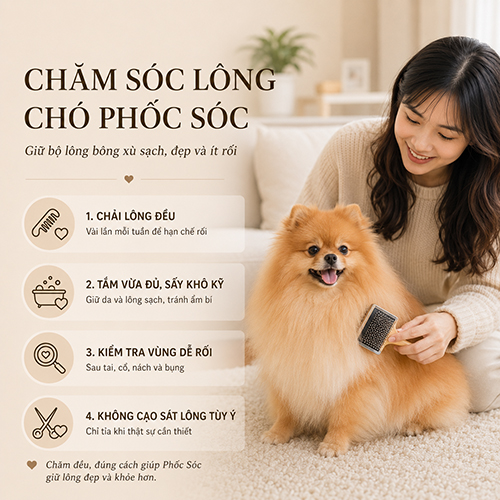 Chăm sóc lông chó Phốc Sóc đúng cách
