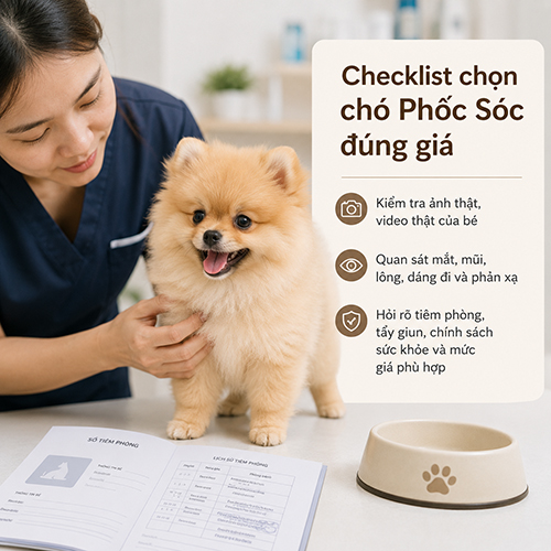 Kiểm tra chó Phốc Sóc trước khi chọn mua