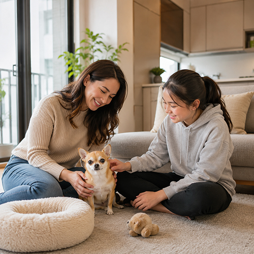 Chó Chihuahua phù hợp với gia đình sống trong căn hộ và biết chơi nhẹ nhàng
