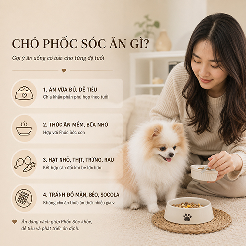 Chó Phốc Sóc ăn gì theo từng độ tuổi