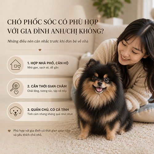 Chó Phốc Sóc phù hợp với gia đình sống trong căn hộ