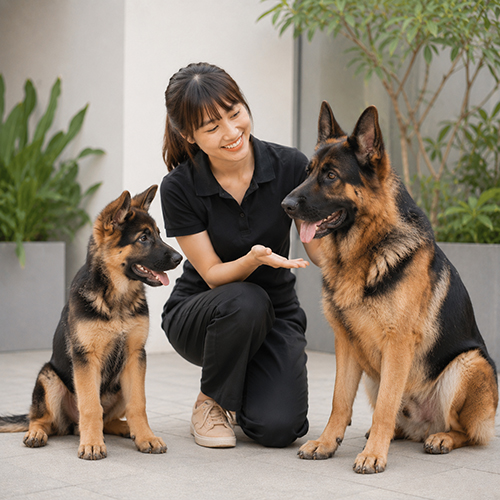 Nhân viên tư vấn chọn phân khúc giá Becgie phù hợp