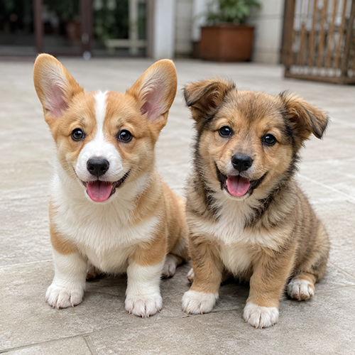 Corgi lai thường mềm hơn Corgi thuần