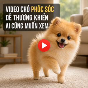 Chó Phốc Sóc vàng dễ thương trong ảnh đại diện video