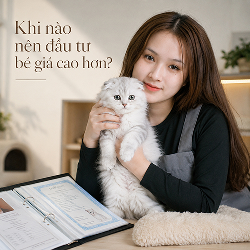 Khi nào nên đầu tư mèo tai cụp giá cao hơn