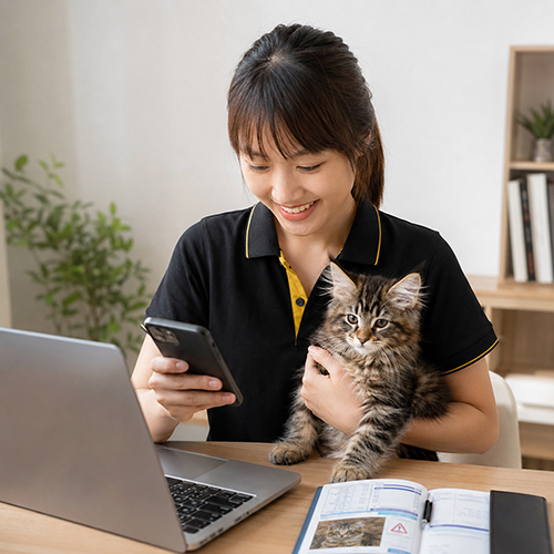 Người nuôi kiểm tra thông tin trước khi mua mèo Maine Coon giá rẻ